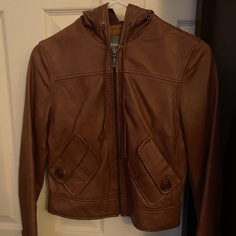 Kenna T leather jacket. Size small